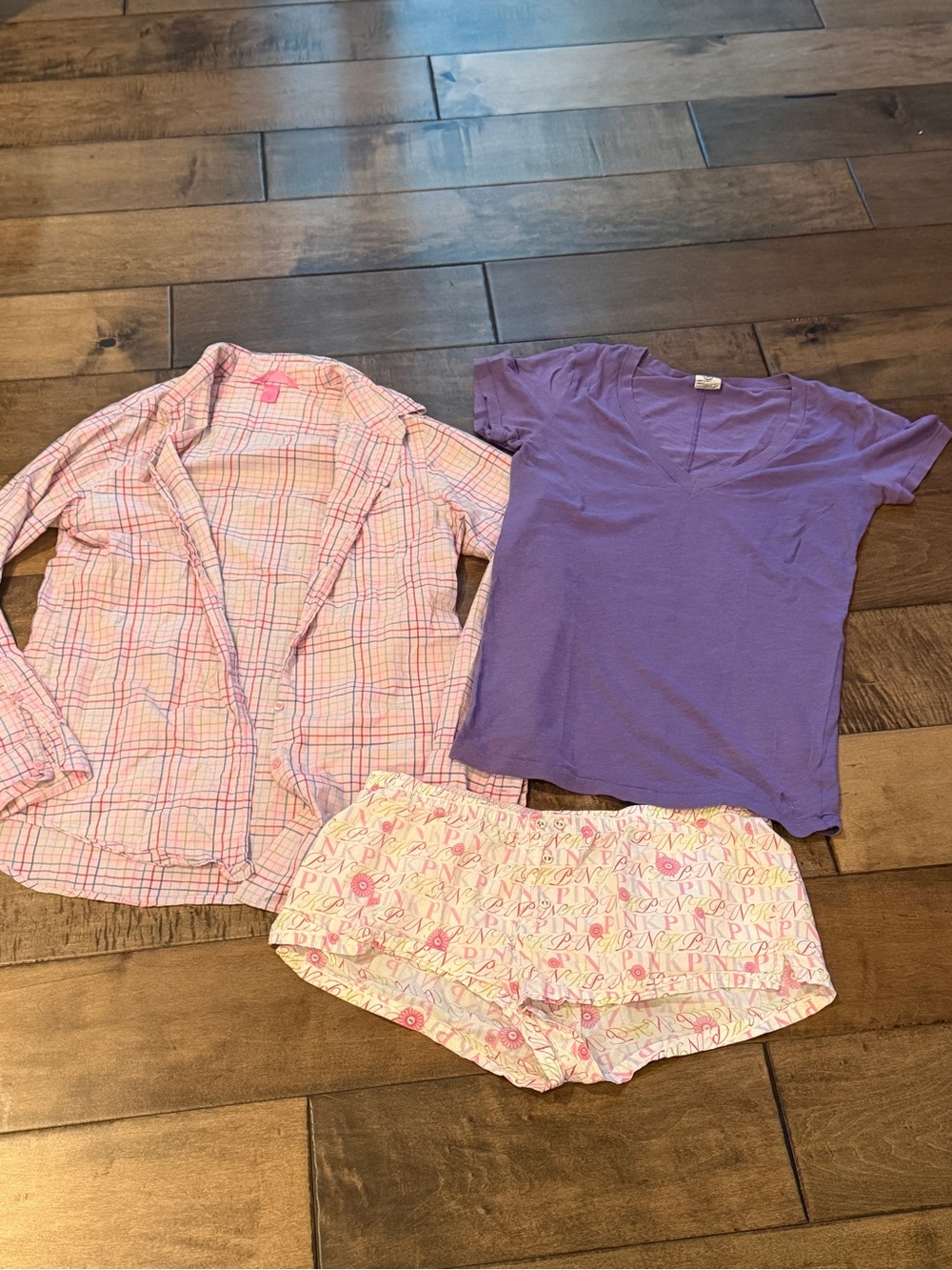 Set of women’s vintage Pink brand sleepwear